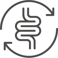 Icon für Darmgesundheit – Therapie in der Naturheilpraxis der Heilpraktikerin in Ahaus
