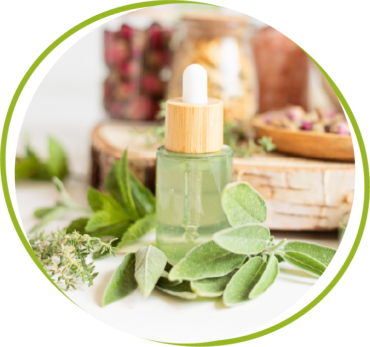 Naturheilmittel mit pflanzlichen Ölen in der Naturheilpraxis der Heilpraktikerin in Ahaus